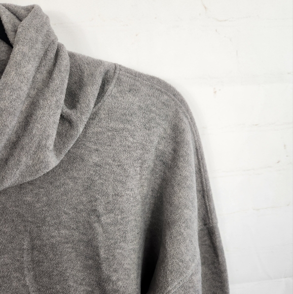 Lululemon Go Forward Cowl Neck Fleece Pullover Sweater Heathered Light Grey 6 - Picture 5 of 12